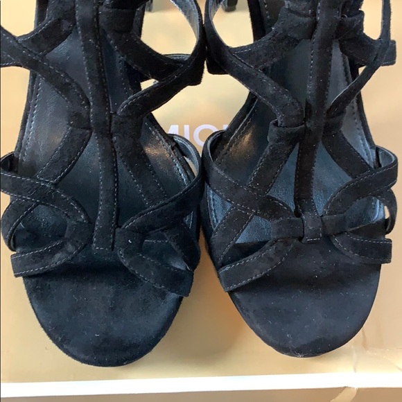 Black MICHAEL Michael Kors Sandra platform suede - Picture 4 of 6